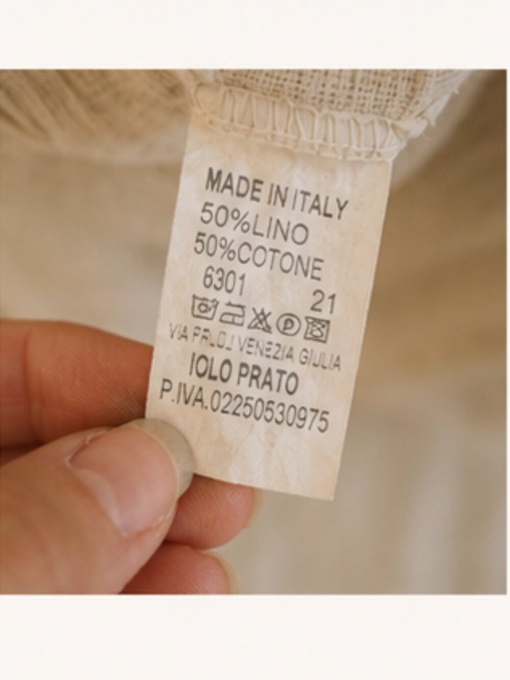 Made in Italy Linen Cotton Tiered Maxi Skirt Neutral Boho Resort Quiet Luxury M - Picture 7 of 10